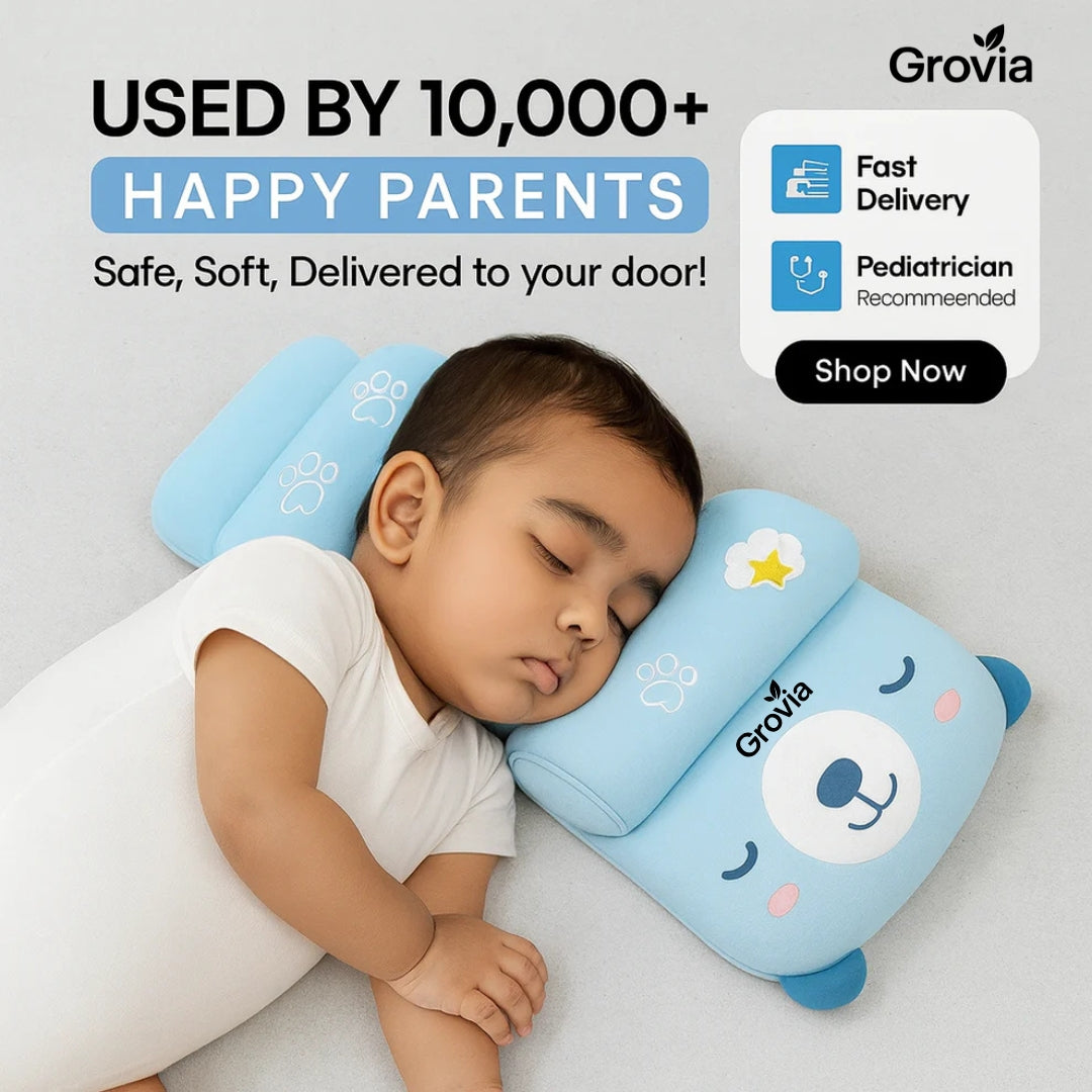 BunnyCloud™ – Baby Head Shaping & Protection Pillow