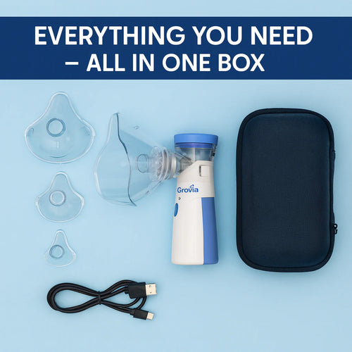 BreatheEase™ – Instant Relief, Anywhere | Silent & Portable Nebulizer